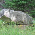 Finger stone on Fred Nolan's property