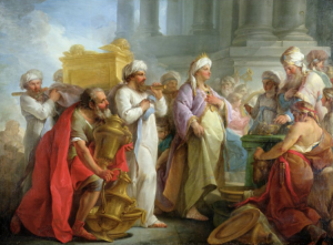 Solomon Before the Ark of the Covenant by Blaise Nicholas Le Sueur, 1747.